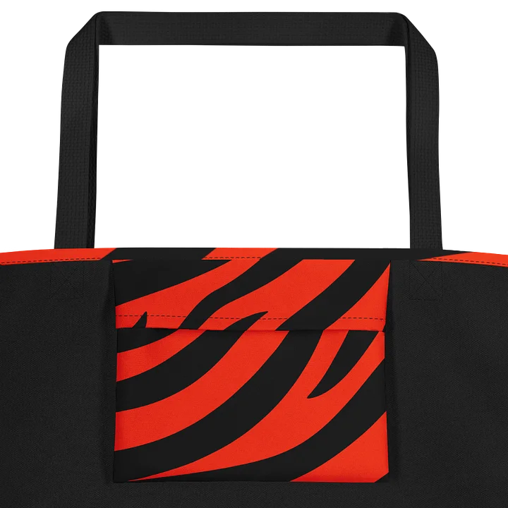 Tiger Print Tote Bag – Orange Black product image (2)