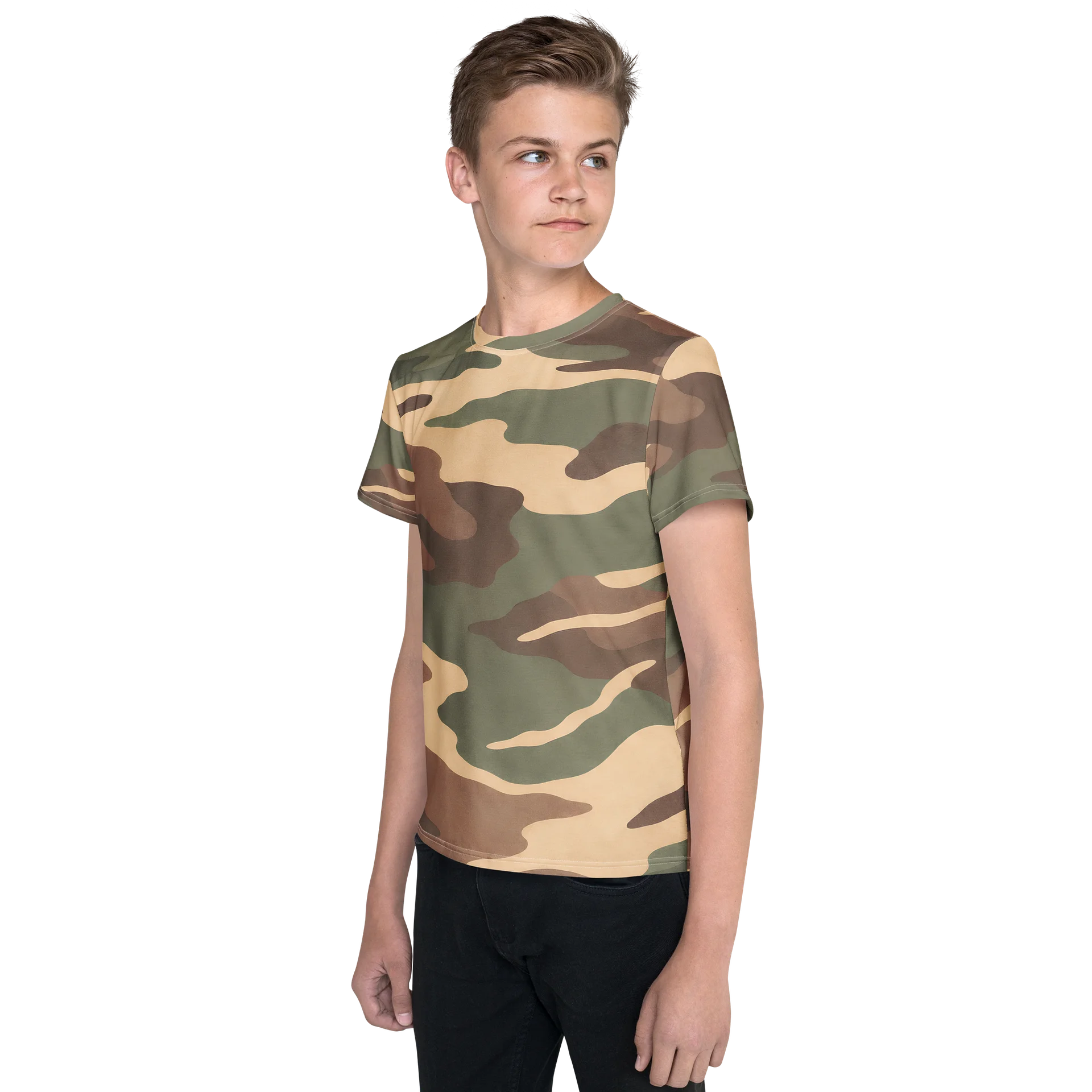 Untamed Terrain — All-Over Print Youth Crew Neck T-Shirt product image (3)