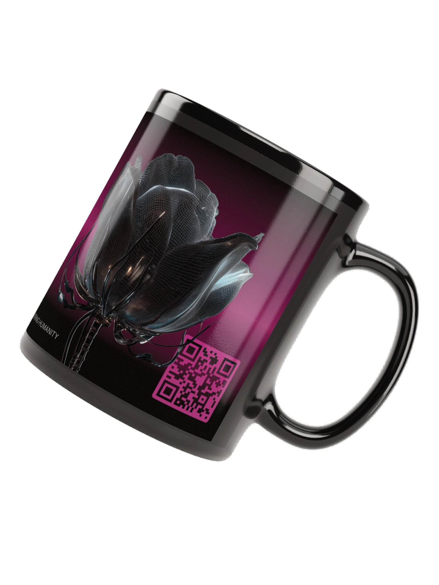 Rendering Humanity, Black Glossy Mug + Daily Poetry Experience [AUDIO] product image (7)