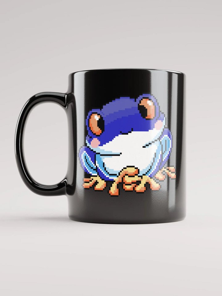 Dark Blue Rip the Frog Black Glossy Mug product image (1)