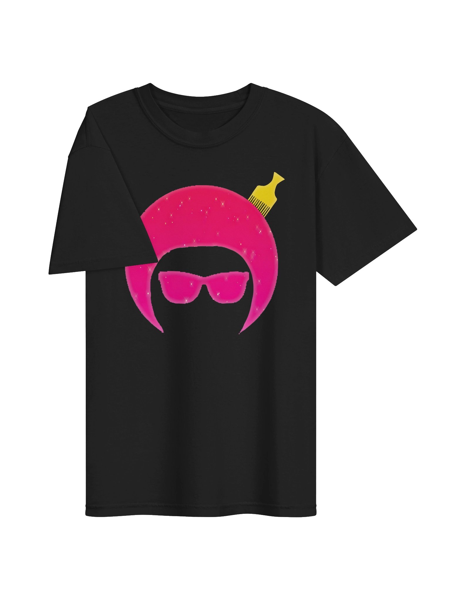 Pink Red Sparkle Black | Classic MystFro Graphic Tee product image (3)