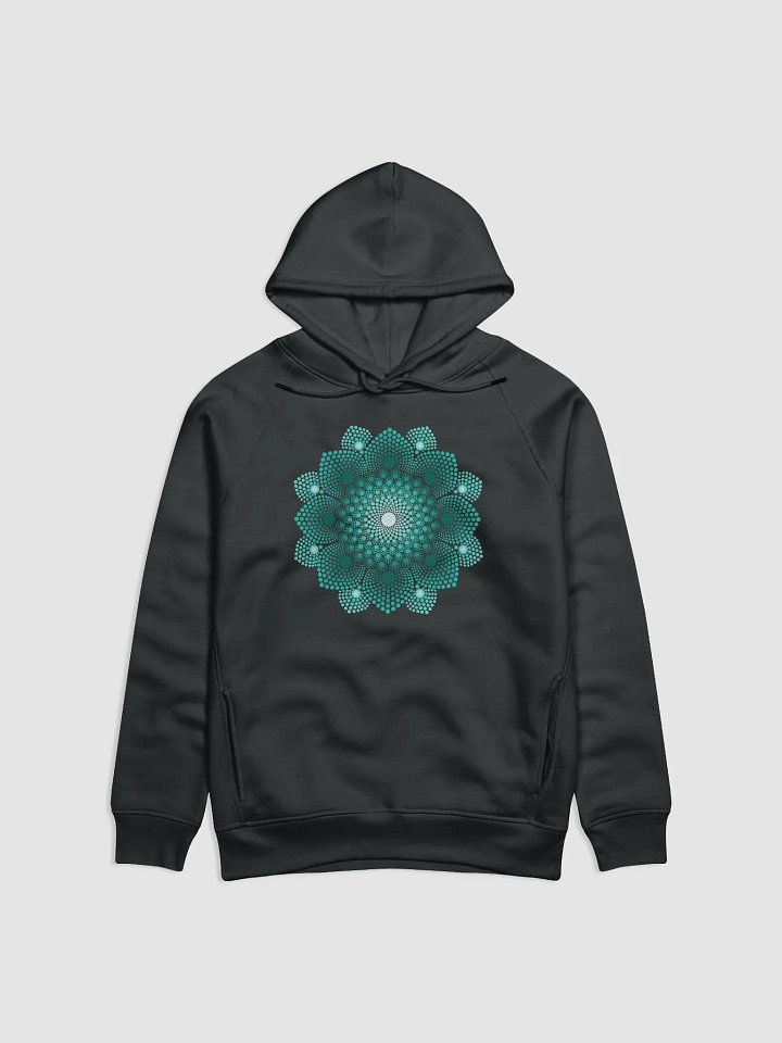 Turquoise Dot Mandala Unisex Eco Hoodie product image (2)