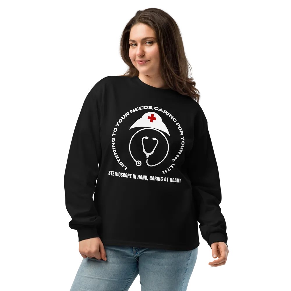 Heartbeat Health Logo Long Sleeve Shirt product image (6)