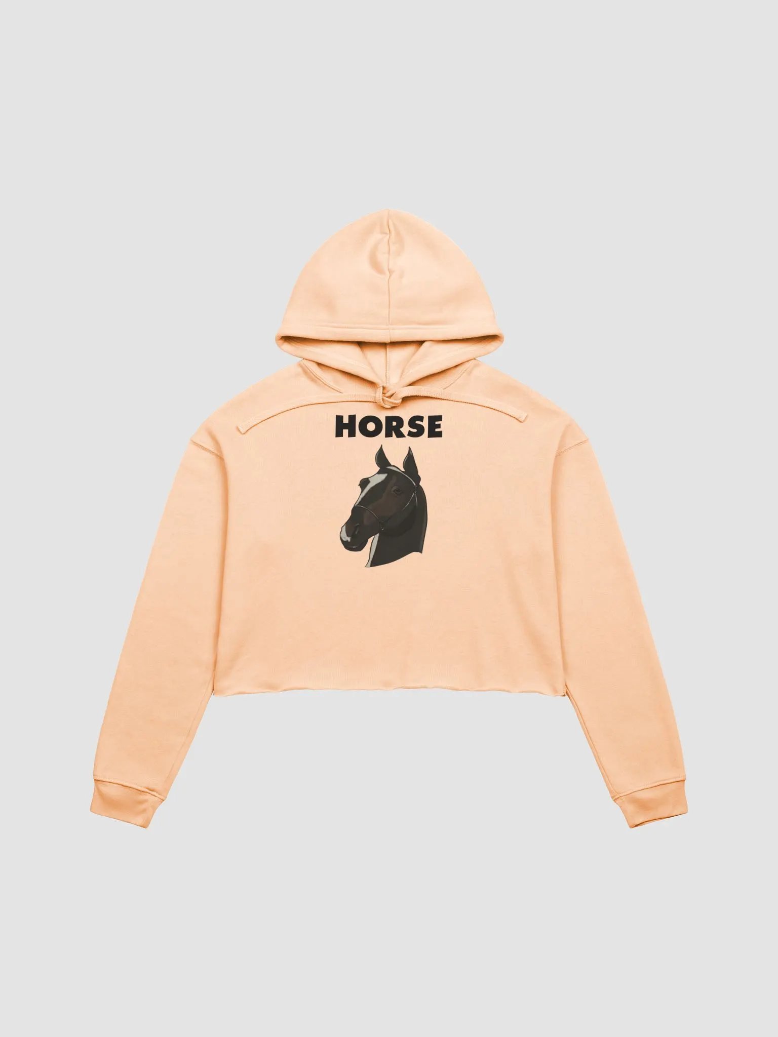 HORSE fleece crop hoodie product image (2)