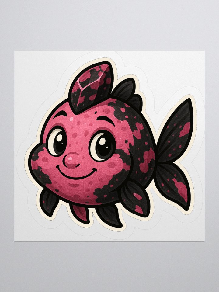 Rhodonite Fish Kiss Cut Sticker product image (1)