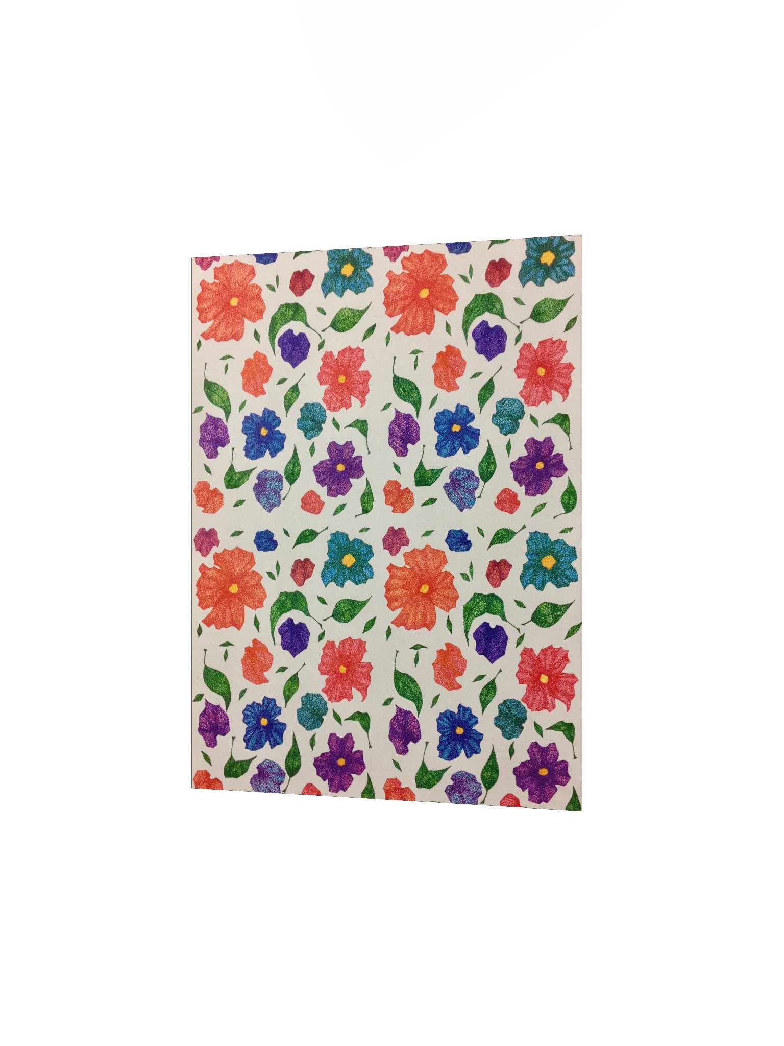Pointallism Floral Matte Poster product image (2)