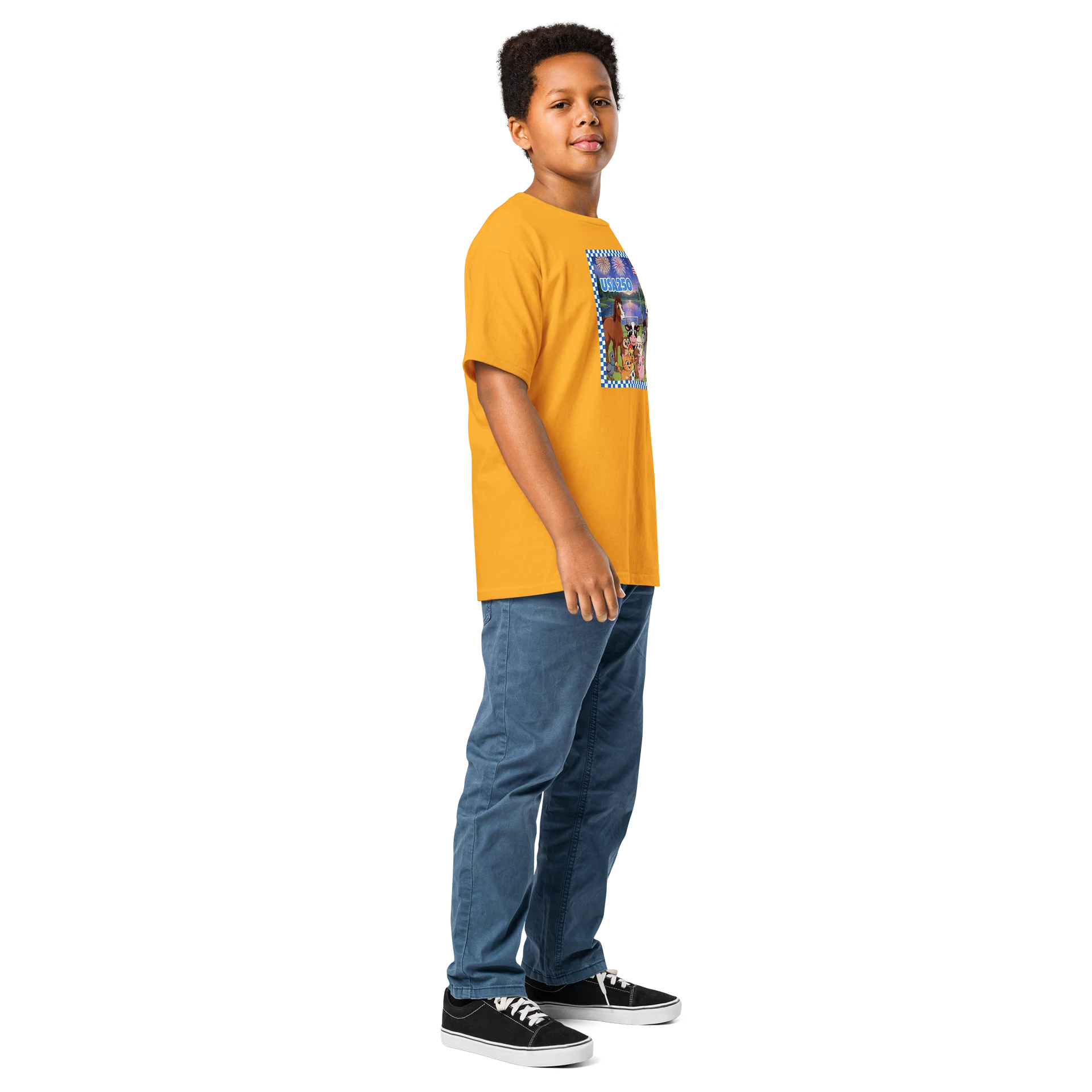 Cute Farm Animal USA250 Youth Tee product image (5)