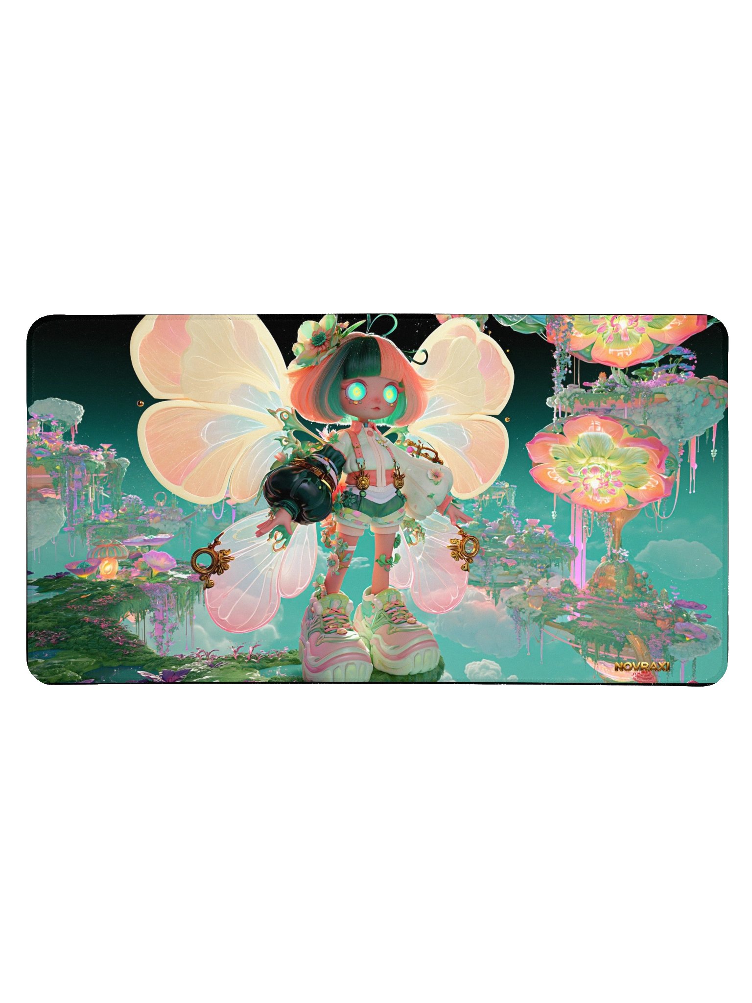 Dreamsprout × Cloud Bloom Keeper | XL Gaming Desk Mat product image (2)