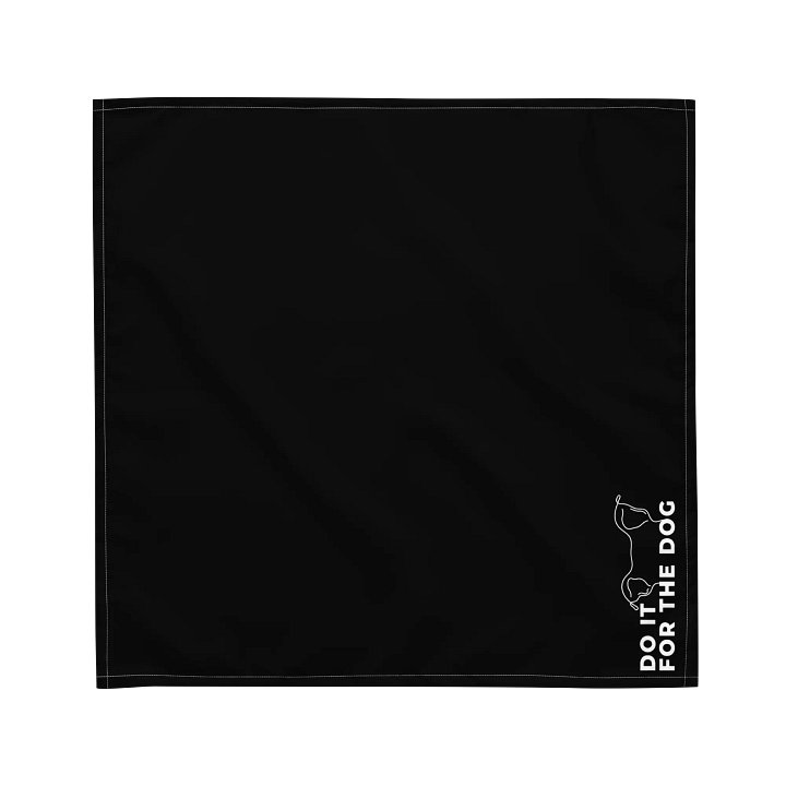 Do It For The Dog Bandana (Black) product image (1)