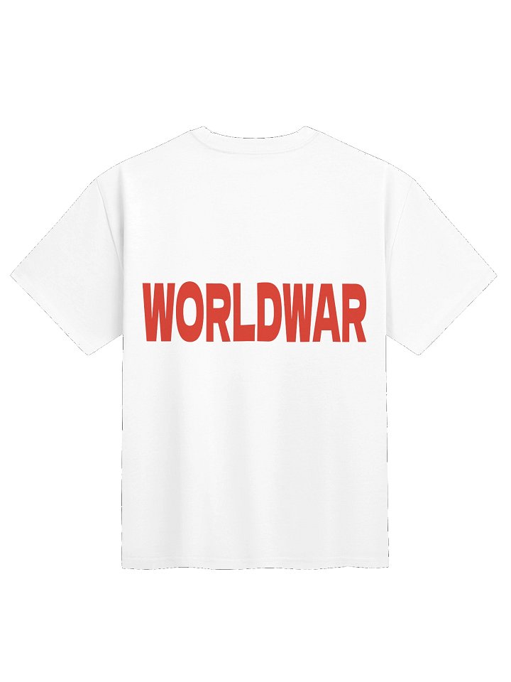 WORLDWAR TEE (ROSSO SU BIANCO) product image (2)