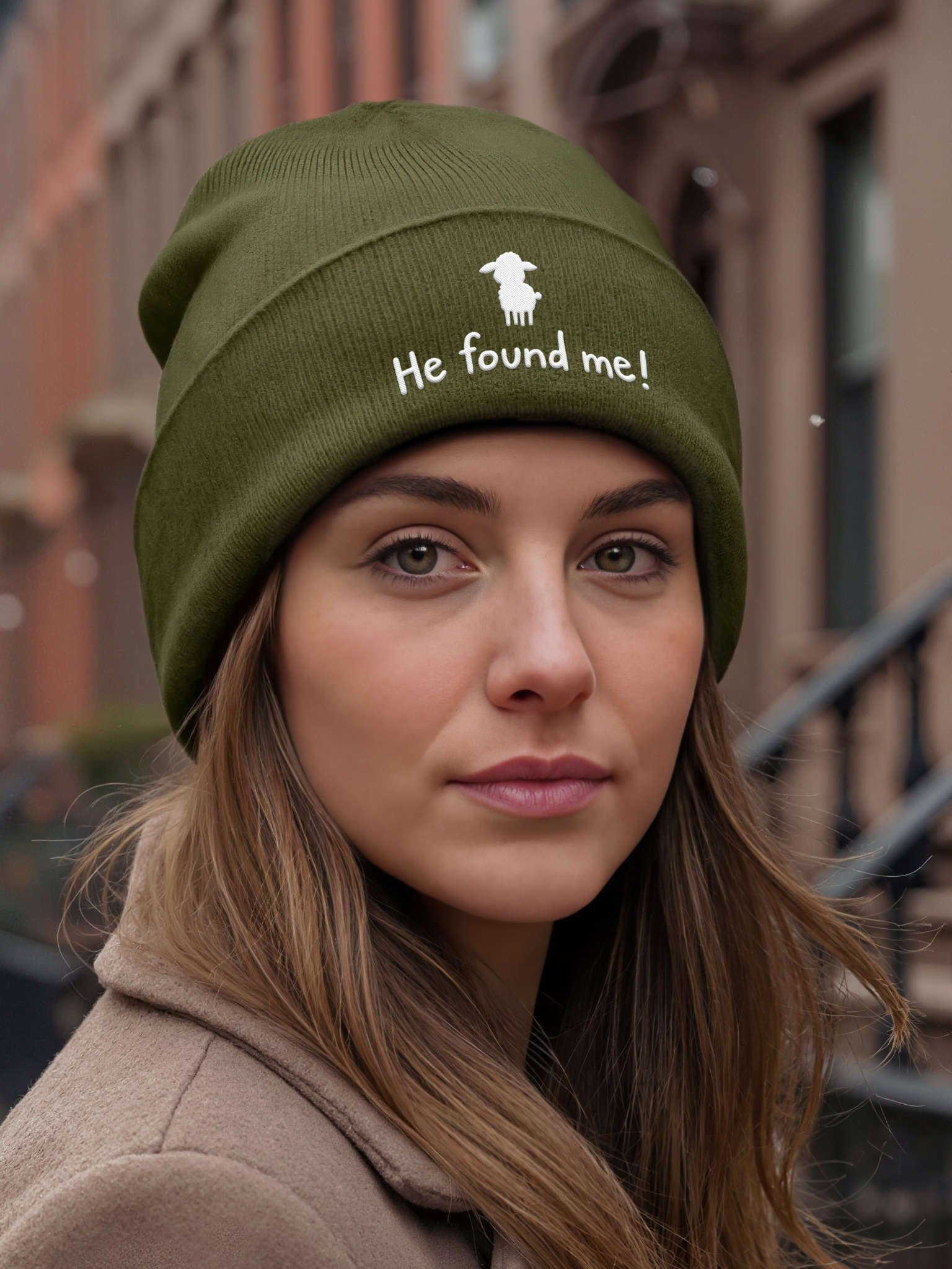 He found me! Embroidered Cuffed Beanie – Soft & Cozy Unisex Accessory for Everyday Elegance product image (6)