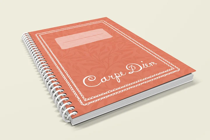 Carpe Diem Notebook Red product image (2)