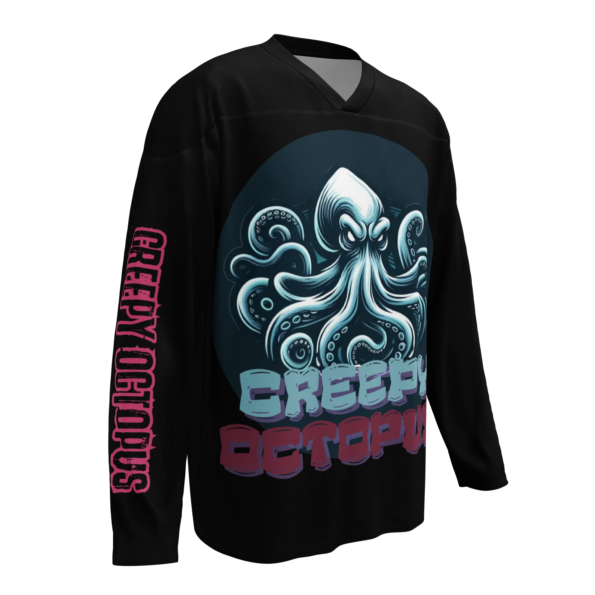 LIMITED EDITION - CNX Core All-over print Unisex Long Sleeve Tee — Creepy Octopus 002 product image (3)