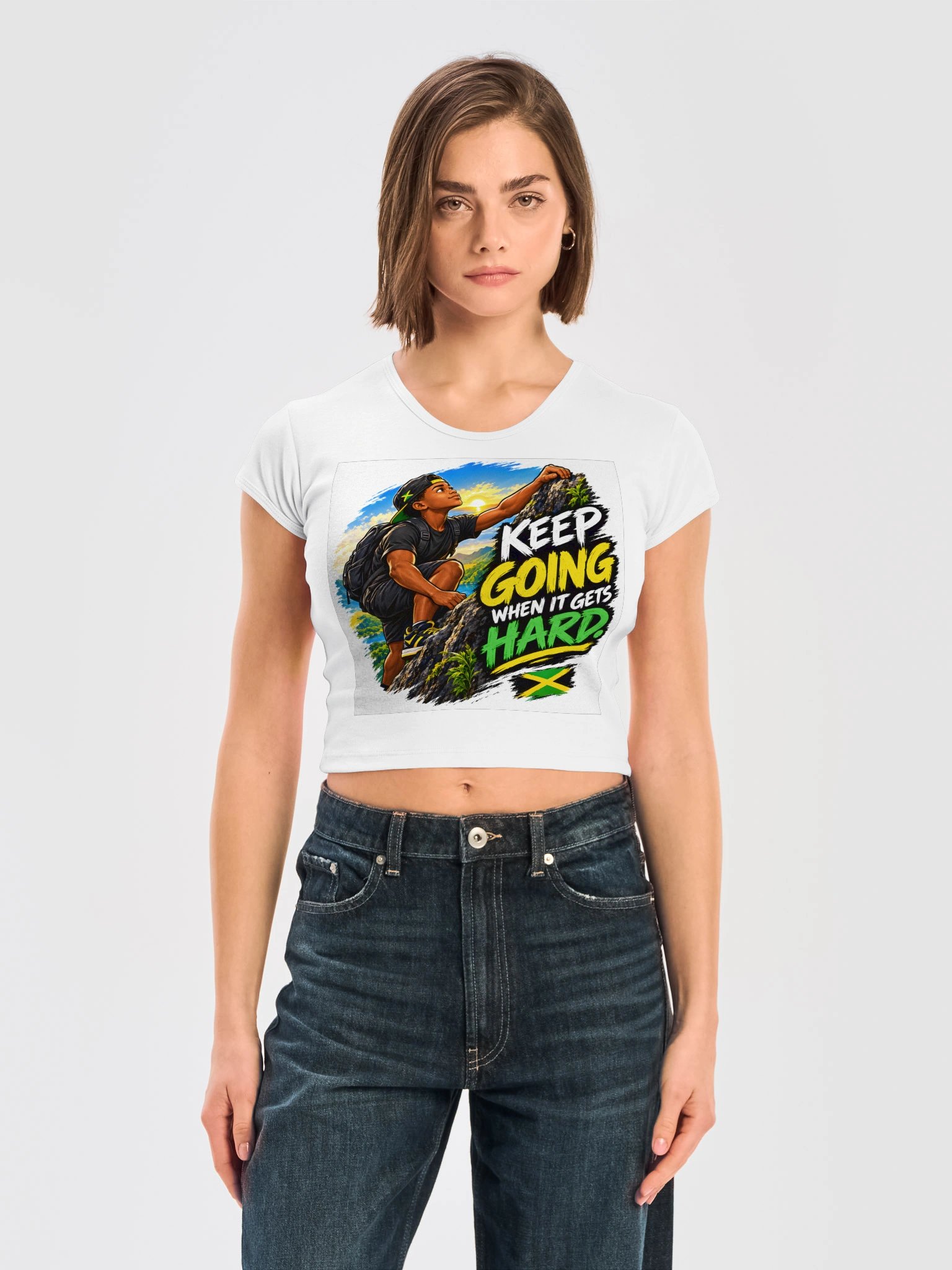 LA Apparel Ribbed Baby Tee Crop Top product image (3)