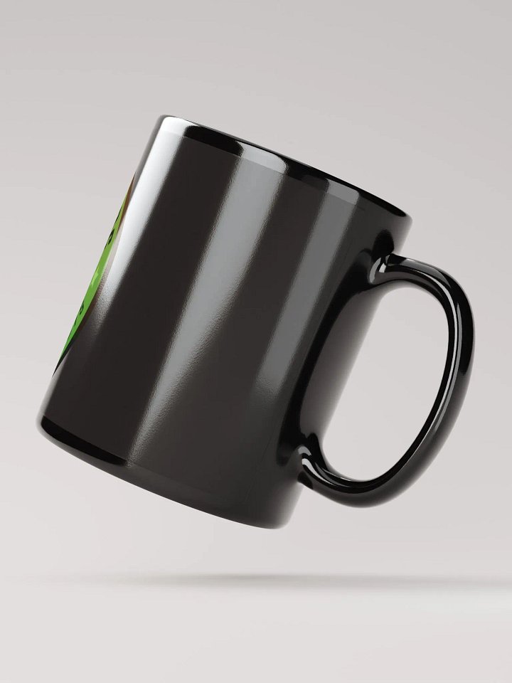 Smiling Frog Black Glossy Mug product image (4)