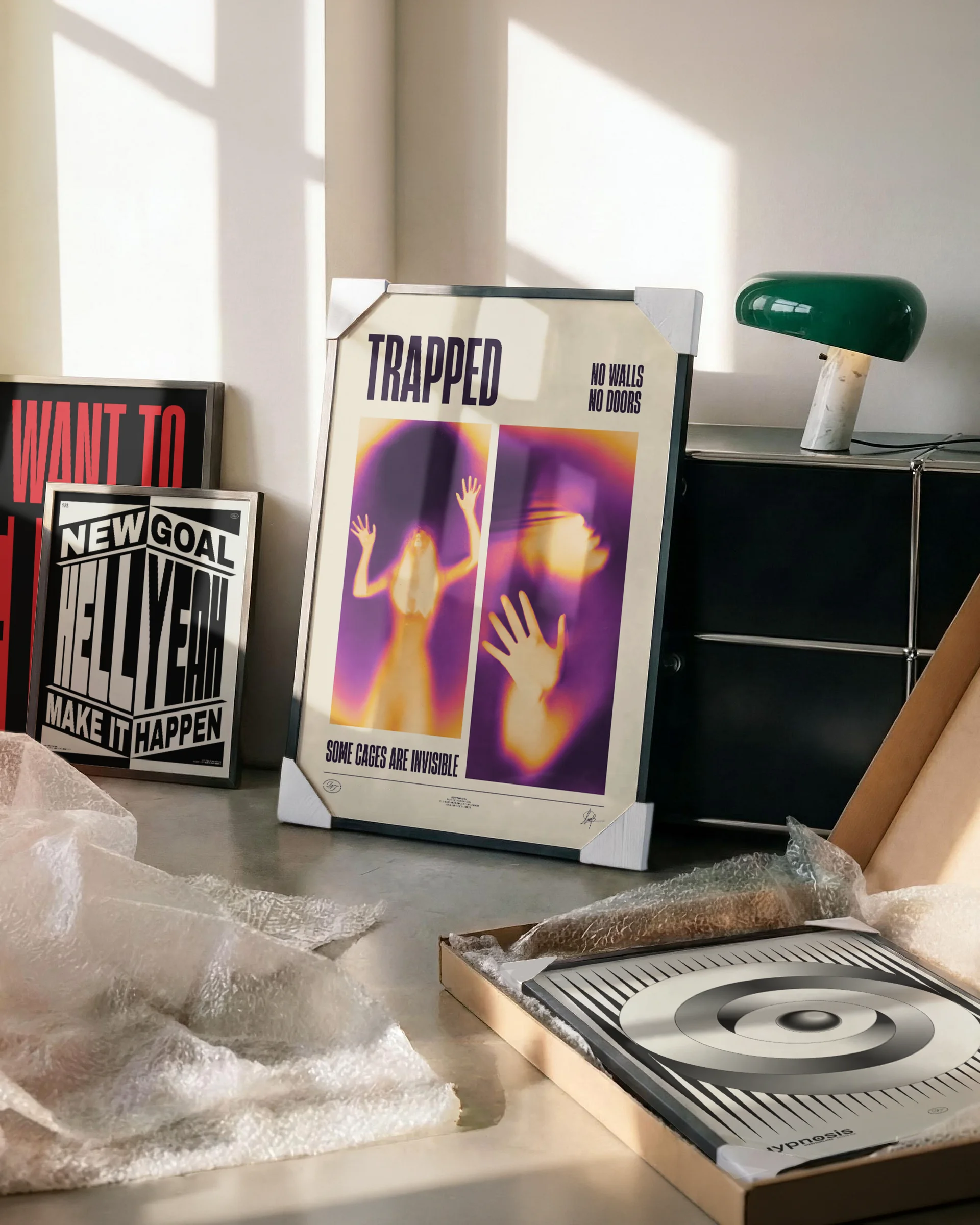 "TRAPPED" Framed Poster product image (8)