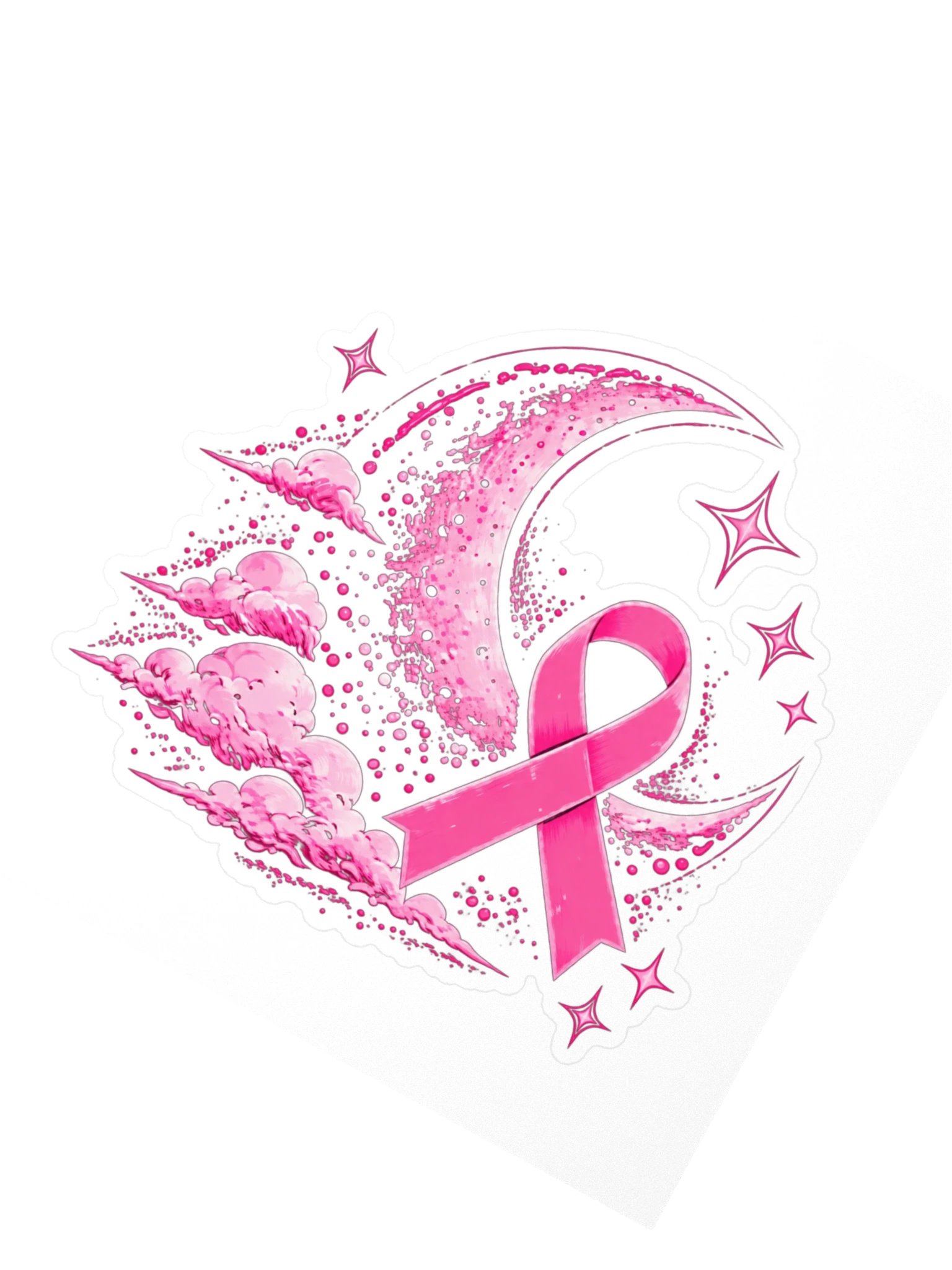 $PINK COIN Crescent Sticker product image (2)