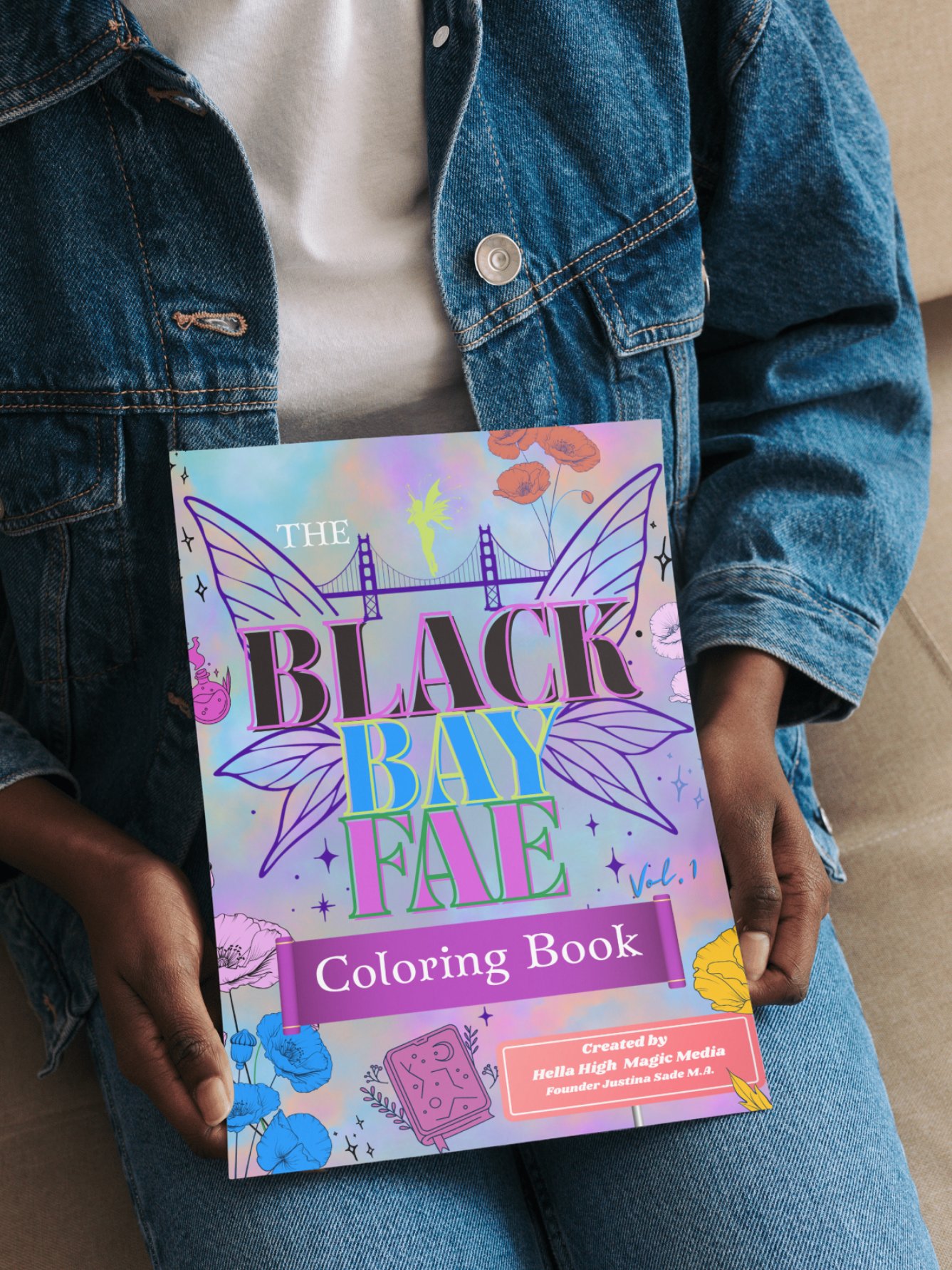 Pre-Sale for Black Bay Fae Coloring Book by Justina Sade M.A. product image (1)
