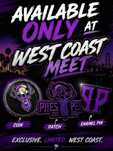⚔️West Coast Exclusive Merch⚔️

Available only at the West Coast Meet 2026!

⚔βΣΔЯDΣD ∇ILLΔIП⚔ 

Brotherhood: @beardedvillain...