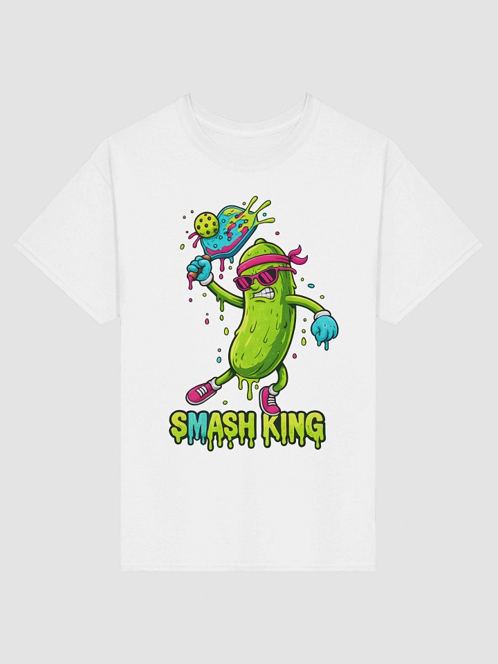 Smash King Pickleball T-Shirt - Funny Pickle Character Graphic Tee product image (2)