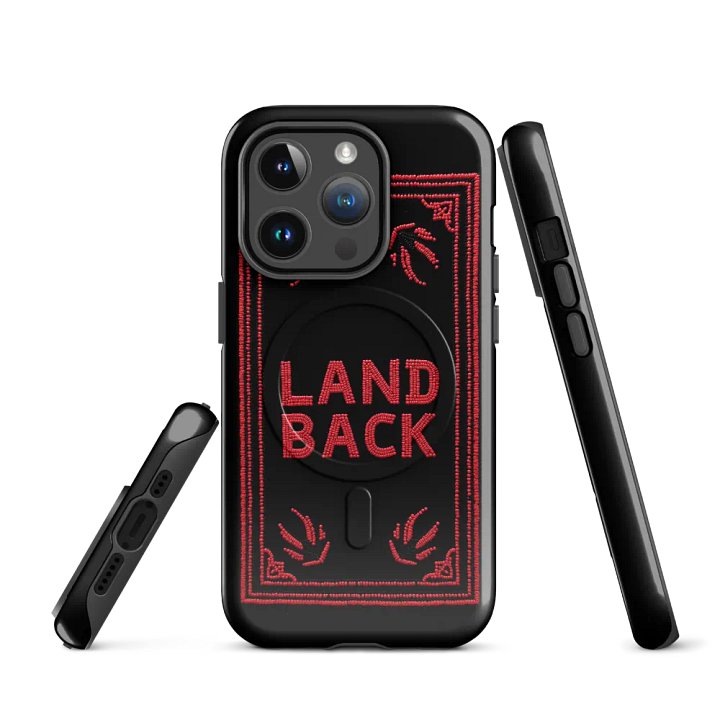 Land Back Red and Black iPhone® Tough Case product image (3)