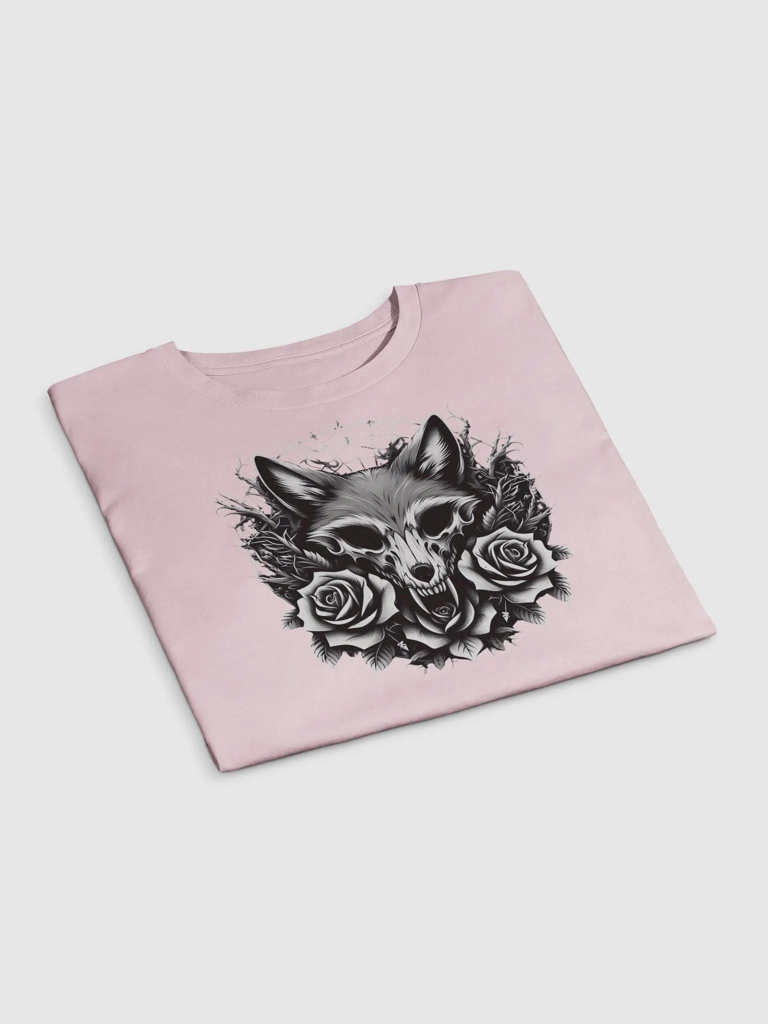 Gothic Fox Skull Crop Top product image (9)