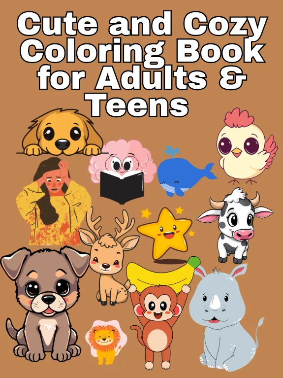 150, Cute and Cozy Coloring Book for Adults & Teens product image (1)