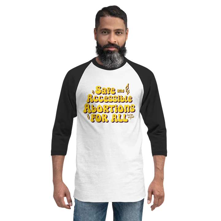 Safe and Accessible Yellow 3/4 Tee product image (2)