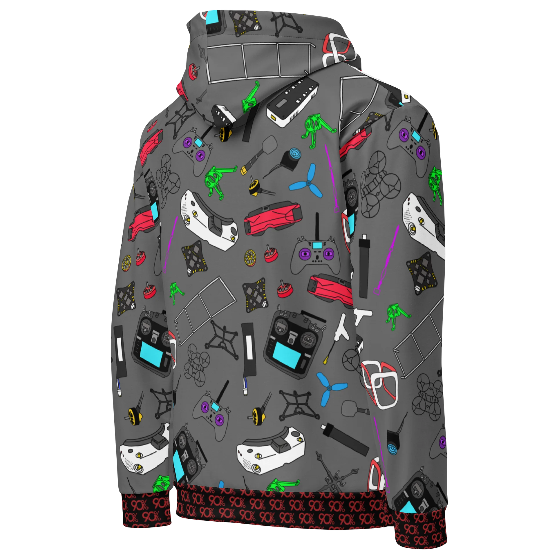Gray Micro FPV Hoodie product image (5)