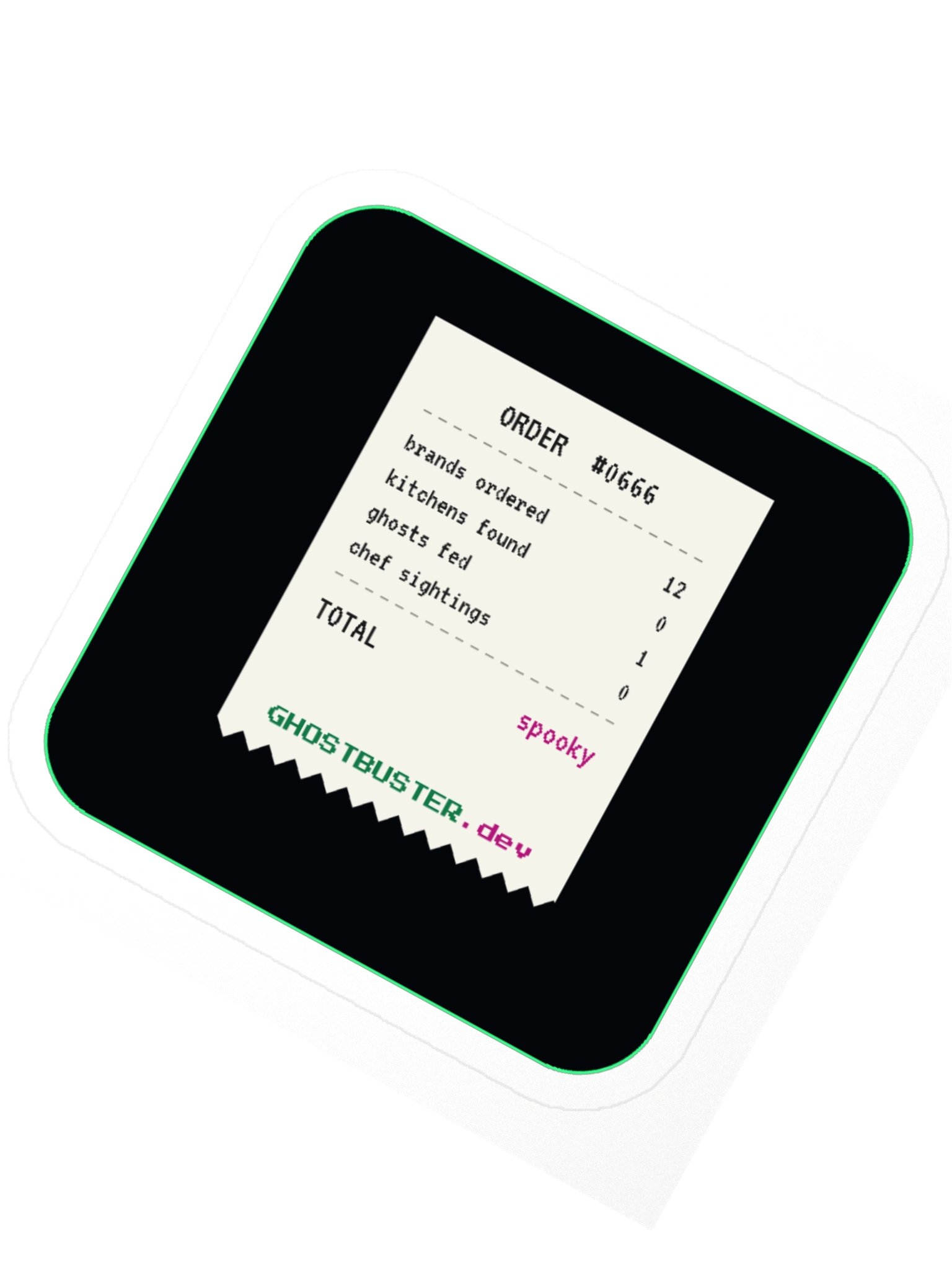 Order 0666 Receipt Sticker product image (2)