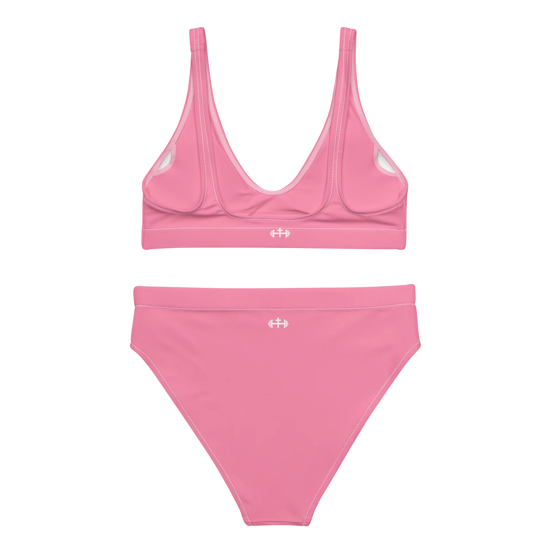His House Womens High Waisted Bikini Set - Pink product image (6)