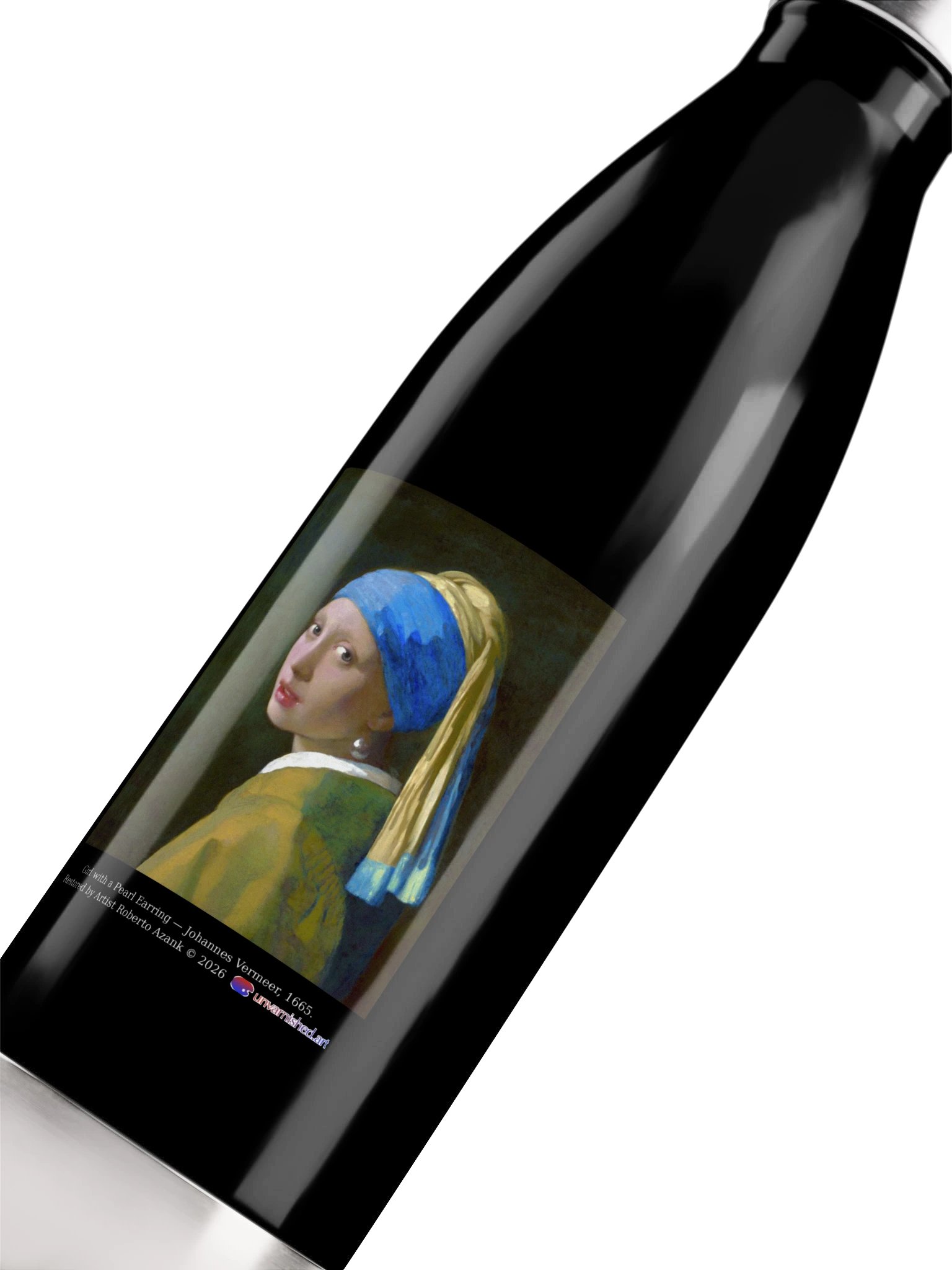Girl with a Pearl Earring — Water Bottle product image (5)