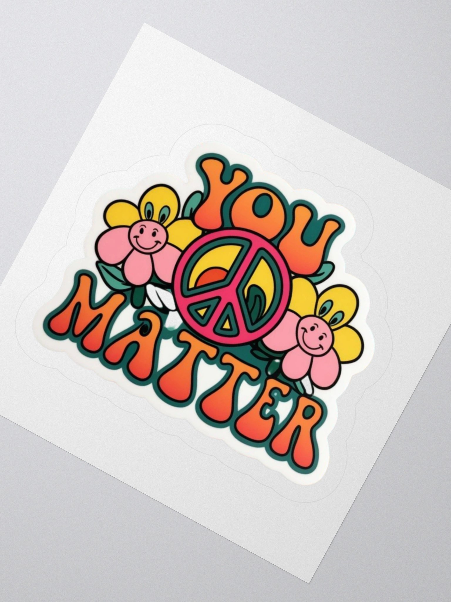 Retro You Matter Sticker product image (4)