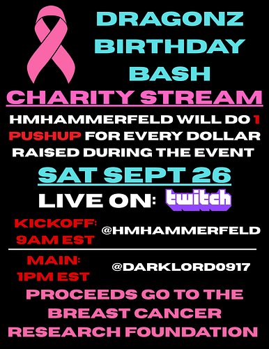 HELP CHARITY AND MAKE ME SUPER SORE LOL #charity #cancer #breastcancer #fundraiser #twitch
