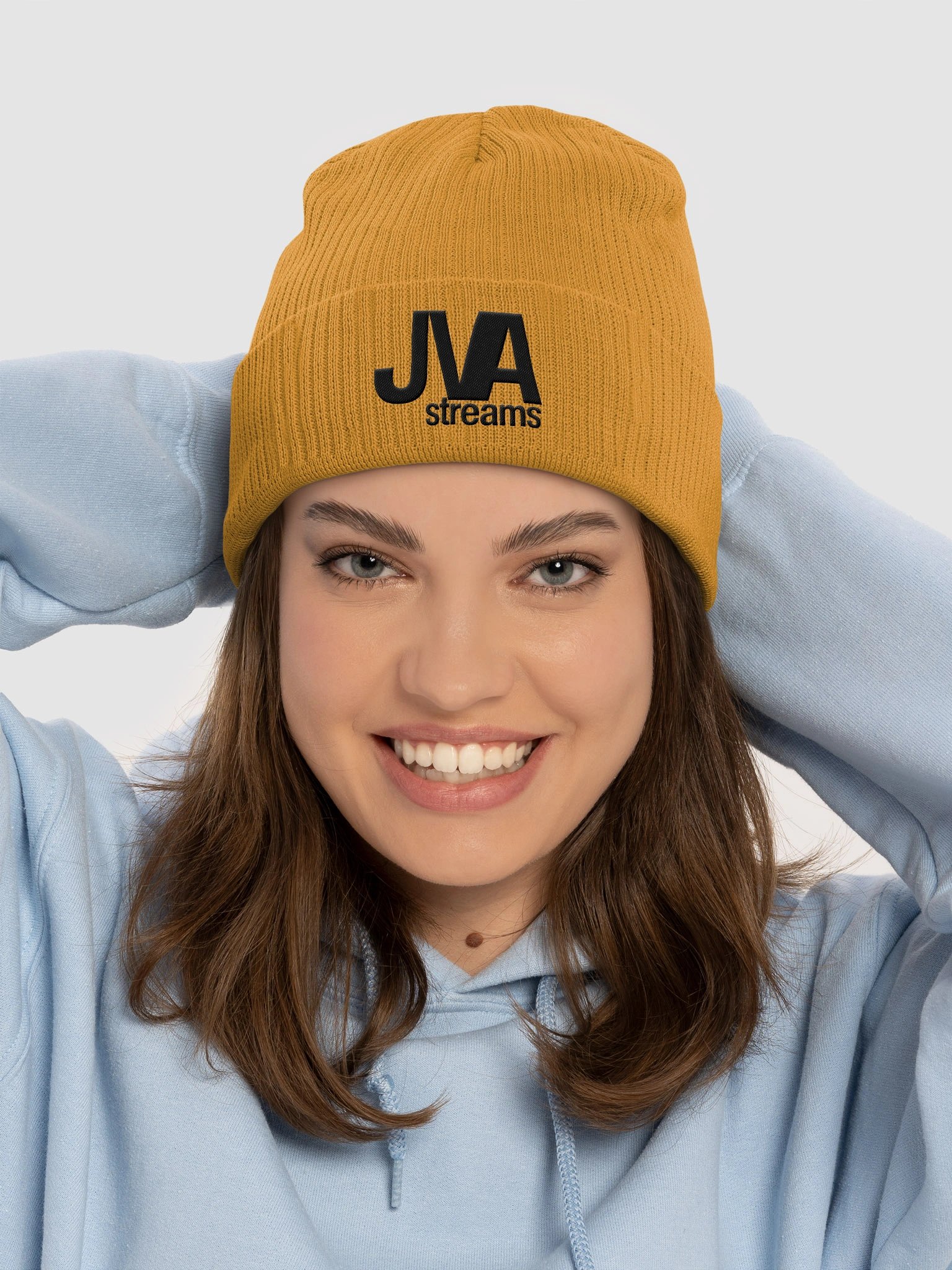 The JVA Ribbed Beanie product image (6)