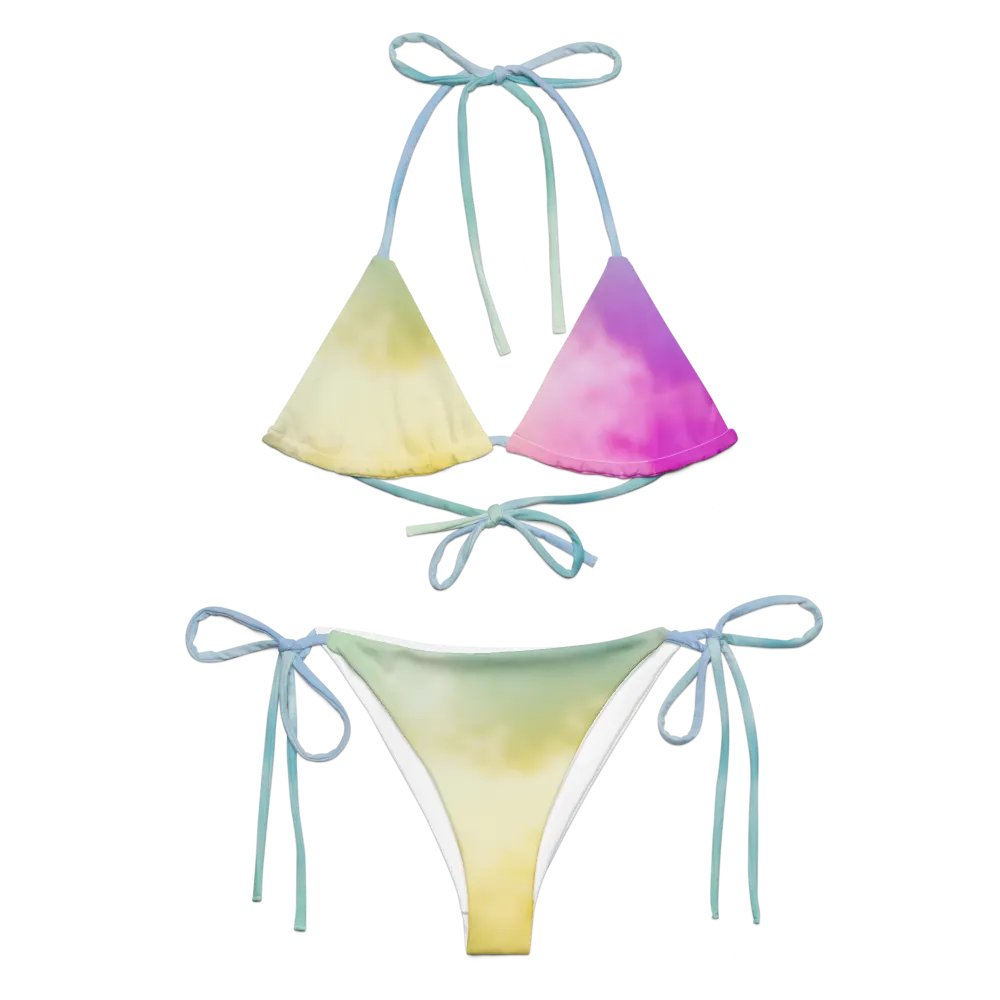 Blur cloud rainbow Design String Bikini - V3 product image (6)