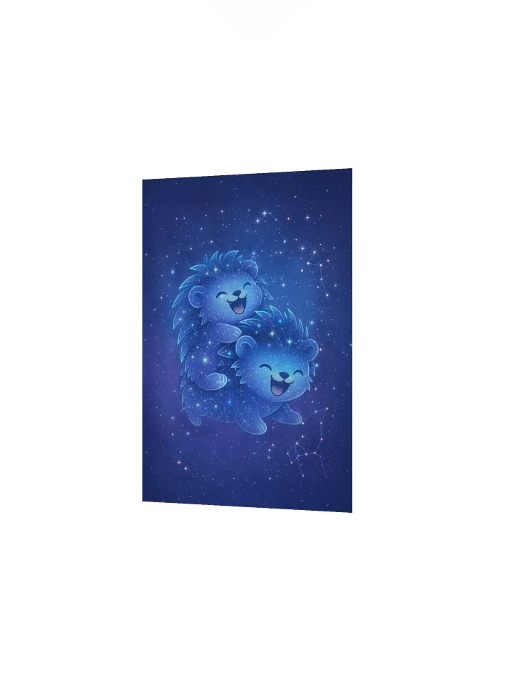 Zodiac hedgie Gemini matte poster product image (5)