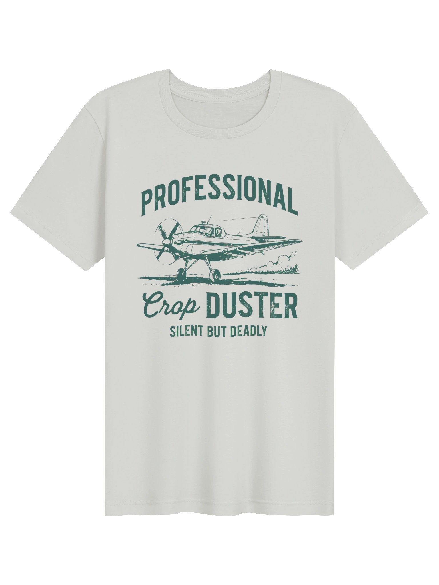 Professional Crop Duster T-Shirt | Silent But Deadly Funny Aviation Tee product image (2)