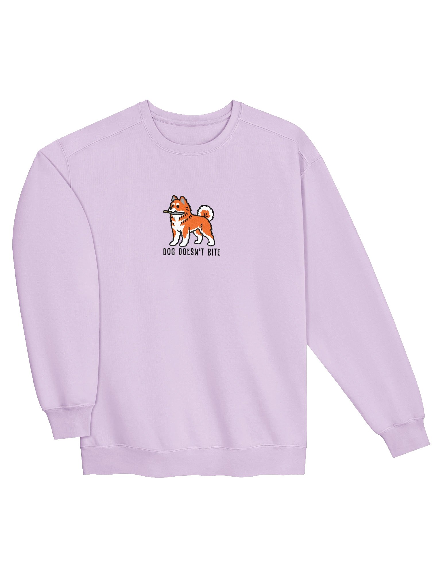 Dog Doesn't Bite Funny Chibi-Style Embroidered Premium Sweatshirt for Japanese Akita Inu(Red & White) Owners product image (35)
