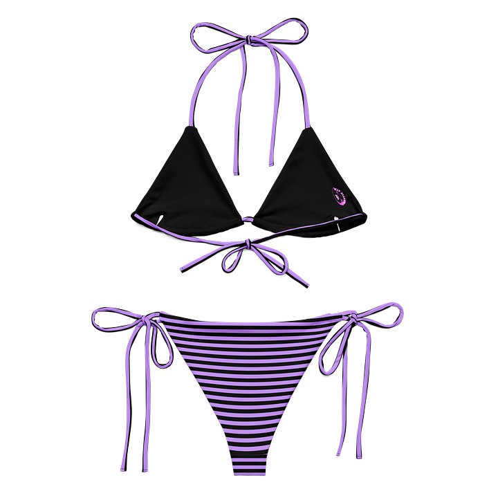 Blaque and Purple Kat Skull Bikini product image (2)