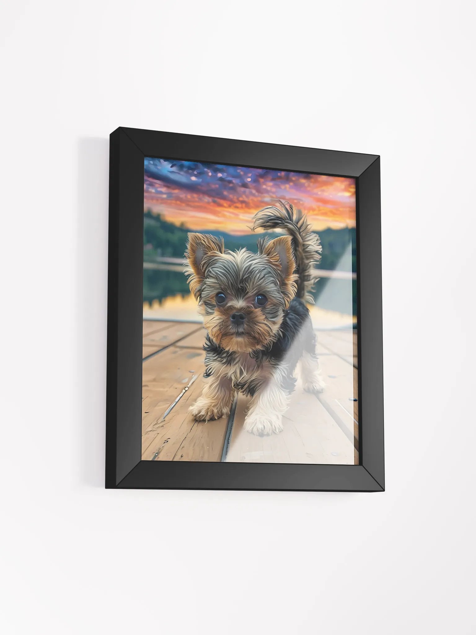 Sunset Paws: Framed Matte Poster product image (3)