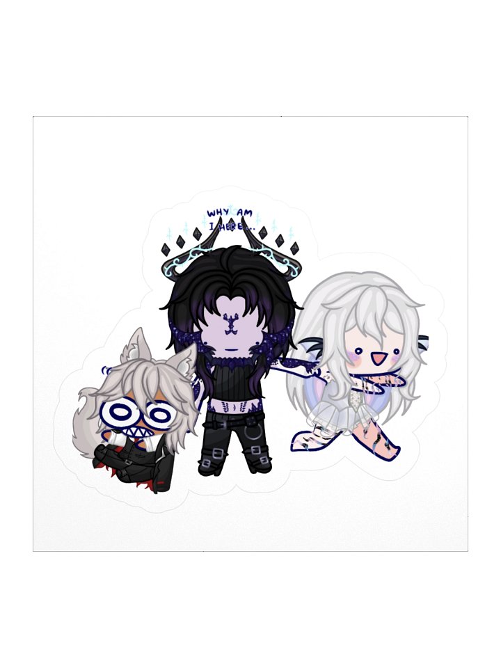 Chaotic Trio Sticker product image (1)