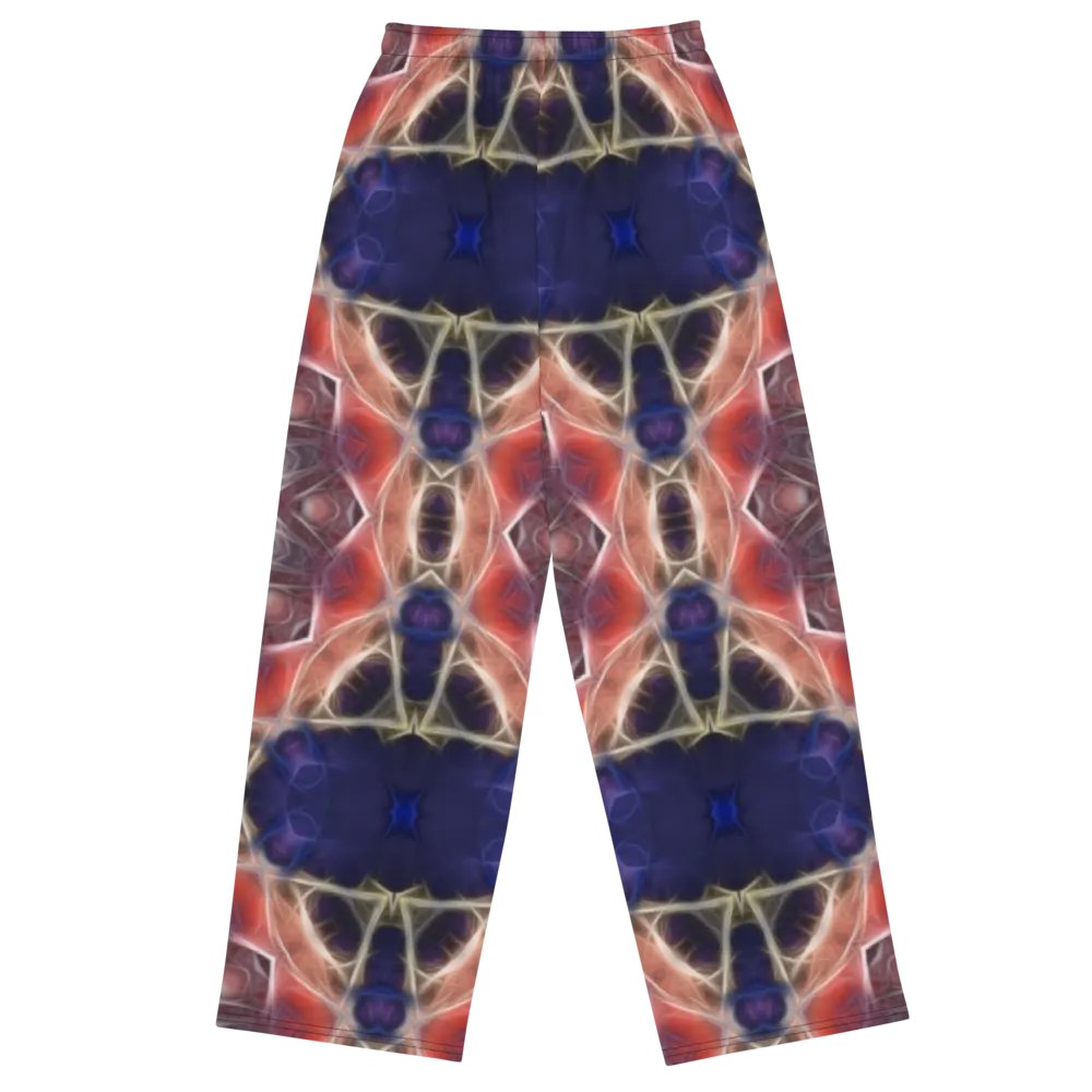 Peachy and Yellow Kaleidoscope Wideleg Pants product image (3)