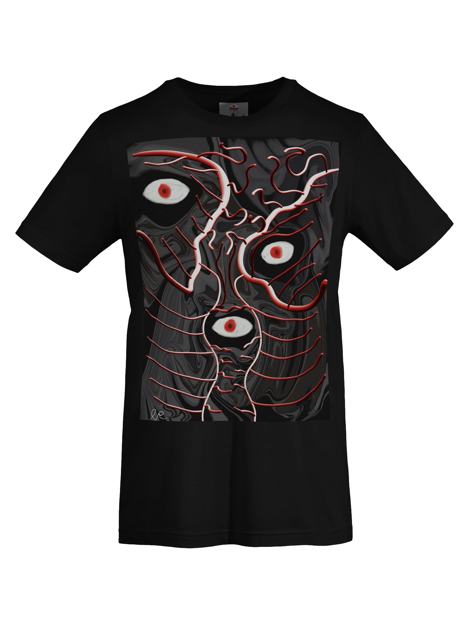 Marbled Venation Tee — The Artsy Brain x Bella+Canvas product image (7)