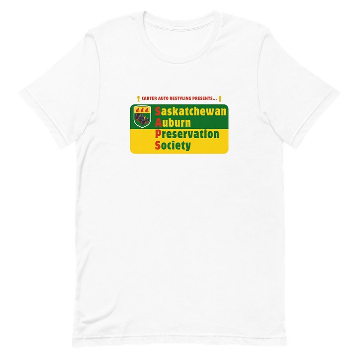 Saskatchewan Auburn Preservation Society T-Shirt White product image (2)