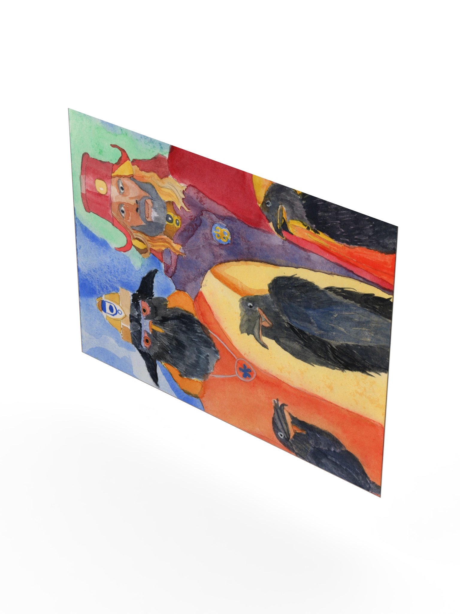 Corvus and King, The Weirdos - Watercolor Crow Council Poster product image (75)