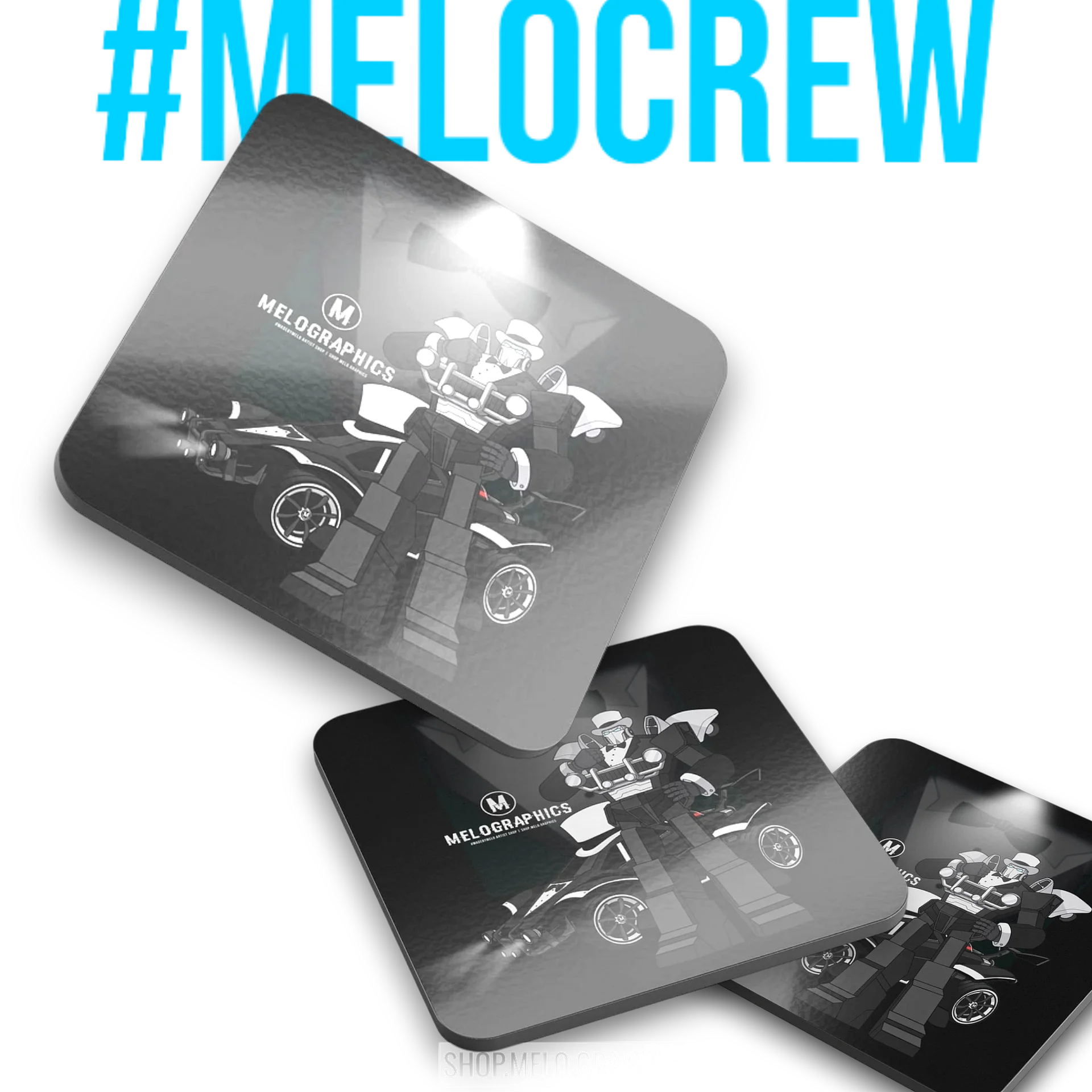 Fancy Carball Bot - Coaster | #MadeByMELO product image (1)