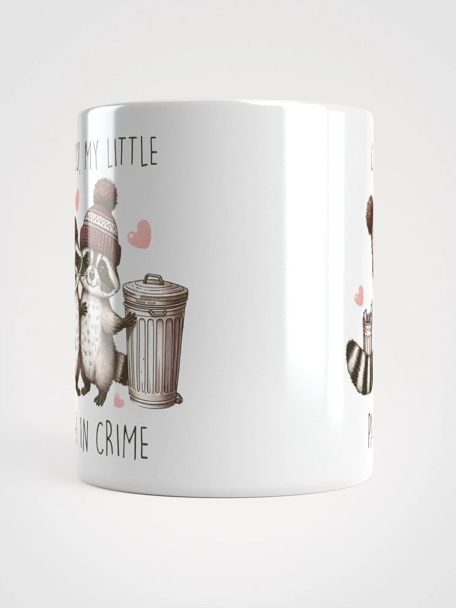Raccoon Valentine Find The Differences Mug product image (5)