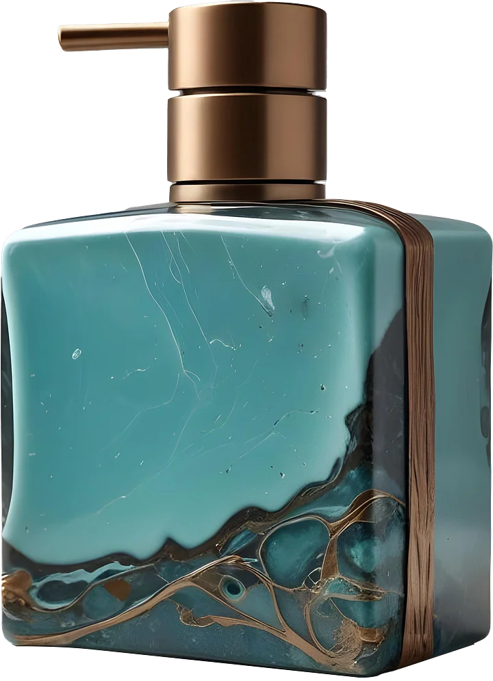 Coastal Luxe spa decor– Soap Dispenser png product image (1)