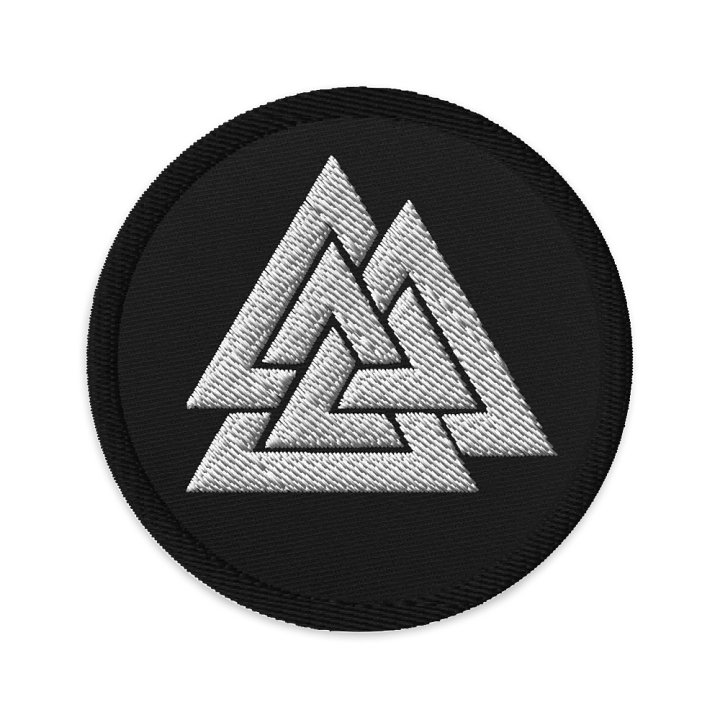 The Northmen Valknut - White - Circle Patch product image (1)